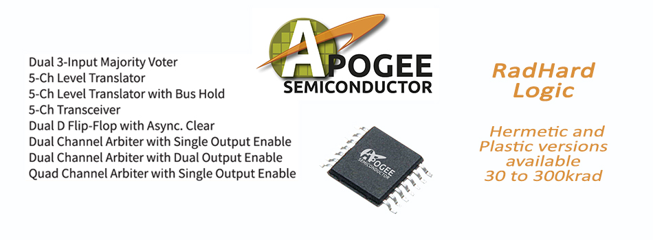 GaN FETs, Optical Transceivers, RadHard FPGAs, JANS Diodes, Fuses, Chip Beads, RadHard POL, RadHard LDO, RadHard CAN Bus, RadHard PWM, SolidMatrix SMD Chip Fuse, RadHard OpAmps, RadHard MUX, RadHard MOsFET Driver, Reflex, SMC, Excalibur, TT Semi, Twilight Semi, GeneSiC, Rectron, EIC, Aeroflex, Cobham, MSC, AEM Components, HighRel, RadHard, RadTolerant, Radiation Hardened, Radiation Tolerant, DACH, NORDIC, Benelux, South Europe, UK, Europe, Pan European